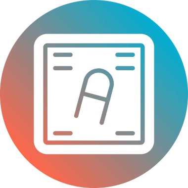 Modern b 'nin vektör illüstrasyonu eksik simgesi