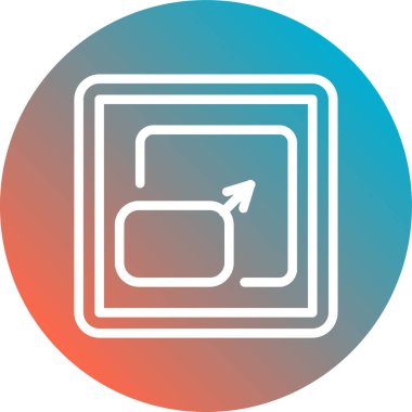 Soyut arkaplanda indirme simgesi izole edildi