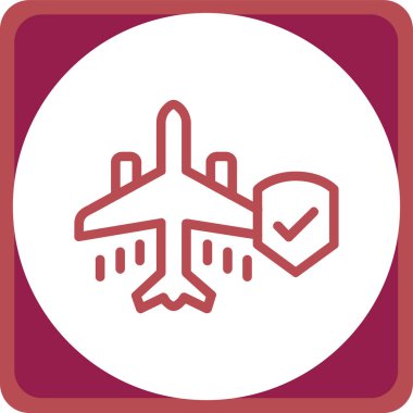 uçak ikonu vektör illüstrasyonu