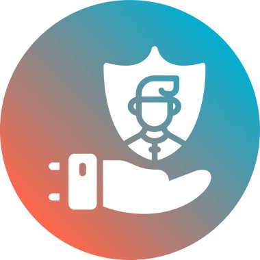 kalkan ikon vektör illüstrasyonu