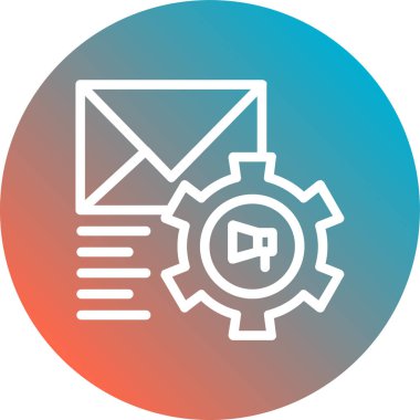 Seo simgesinin vektör illüstrasyonu