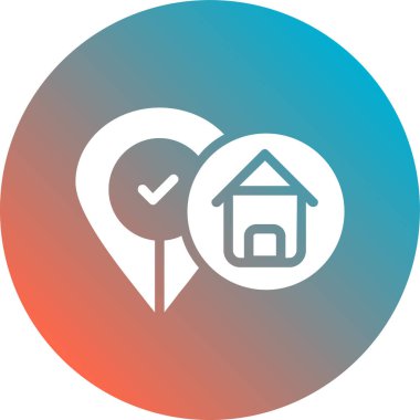 konum pin vektör renk simgesi