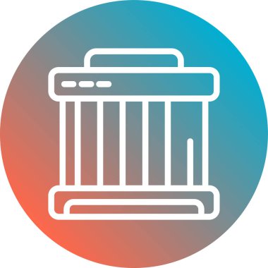 Çöp kutusu vektör simgesi. resimleme