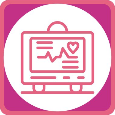 Modern tıbbi simgenin vektör illüstrasyonu