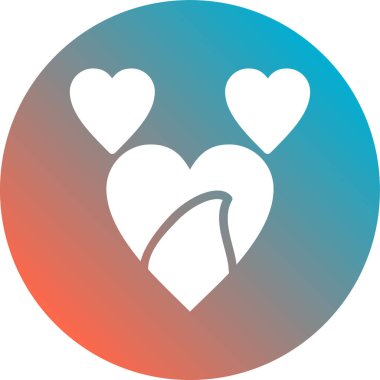 Kalp. Web simgesi basit tasarım