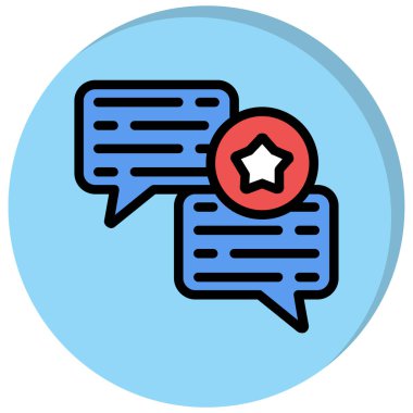 Sohbet simgesi, vektör çizimi