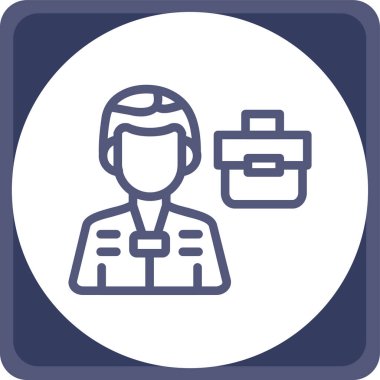 Kredi kartı olan bir adamın vektör simgesi