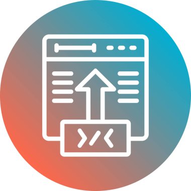 Web simgesi, bilginin vektör illüstrasyonu