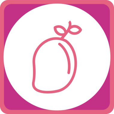 Modern yiyecek simgesinin vektör çizimi