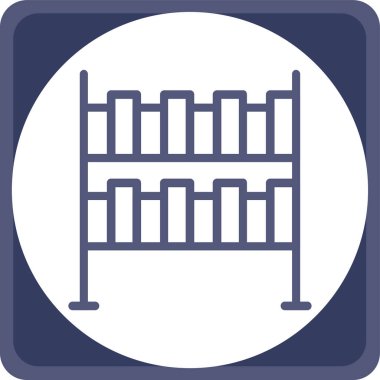 bar rafı simgesi doldurulmuş taslak biçimi