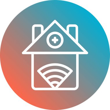 Kablosuz ağ simgesi soyut bir grupta izole edildi