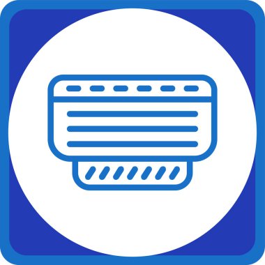 Moda tarzı izole edilmiş arka planda klima simgesi