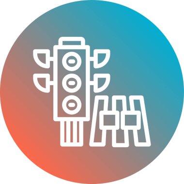 Robot simgesinin vektör illüstrasyonu