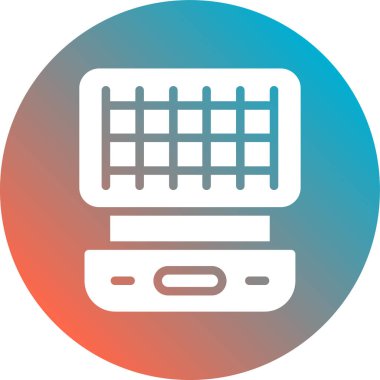 Bilgisayar klavye simgesini, vektör çizim