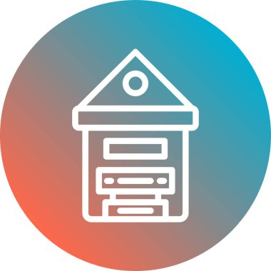 ev simgesi vektör illüstrasyonu