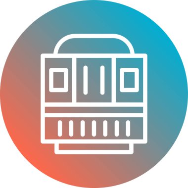 Modern oto tamir simgesinin vektör illüstrasyonu