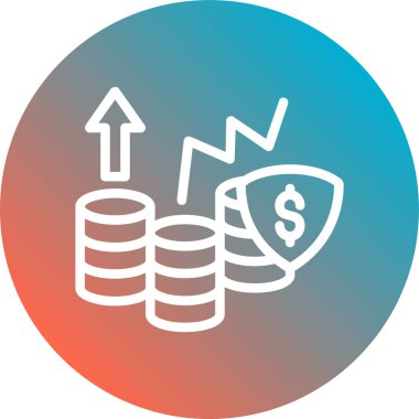 iş grafiği simgesi. vektör illüstrasyonu.