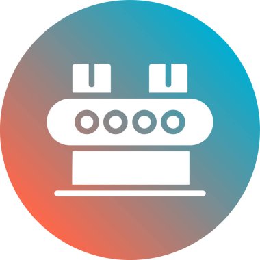 Modern bir simgenin vektör illüstrasyonu