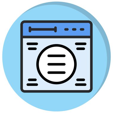 Tarayıcı internet simgesi - taslak biçimi