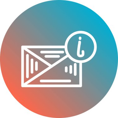 Vektör E- posta simgesi illüstrasyonu