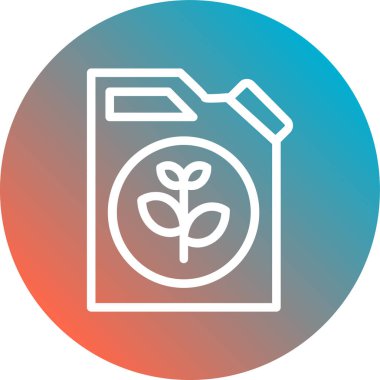 Eşsiz ekoloji vektör çizgisi simgesi