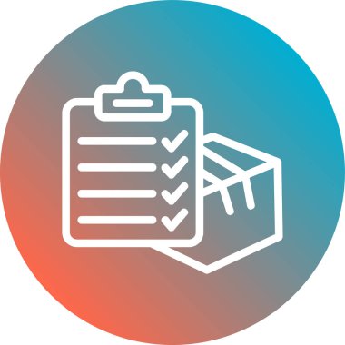 Kontrol listesi izole edilmiş ikon vektör illüstrasyon tasarımı