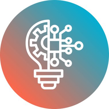 Fikir Simgesi Soyut Arkaplanda İzole Edildi