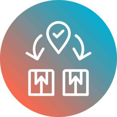 Modern simgenin vektör illüstrasyonu