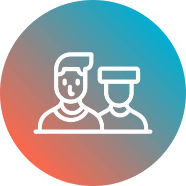 İnsan simgesinin vektör illüstrasyonu