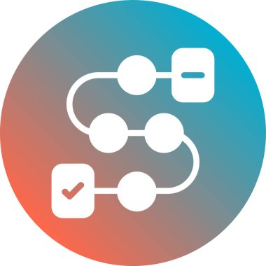 Basit vektör, bağlı çizgilerin simgesi