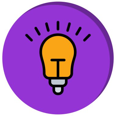 Fikir simgesi vektör illüstrasyonu