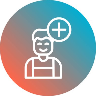 İnsan simgesinin vektör illüstrasyonu