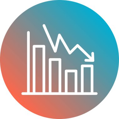 çizelge simgesi soyut arkaplanda izole edildi