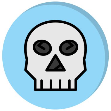 Kurukafa simgesi vektör illüstrasyonu