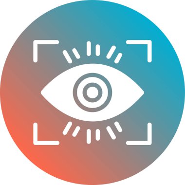 Göz simgesinin vektör illüstrasyonu