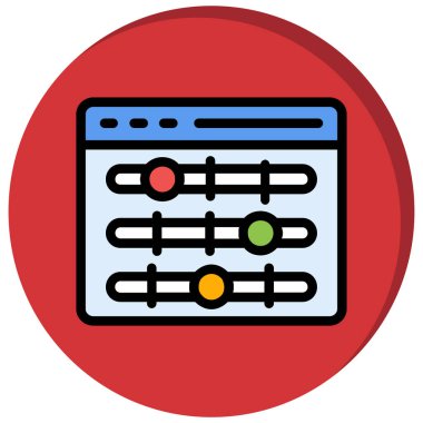 Web simgesi vektör illüstrasyonu