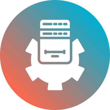 Yazıcı. Web simgesi basit illüstrasyon