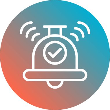 Alarm saat simgesi modada izole edilmiş arka grup dizaynında