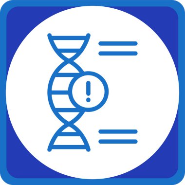 DNA DNA DNA ikonu vektör illüstrasyonu