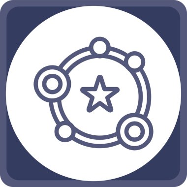 yıldız simgesi vektör illüstrasyonu