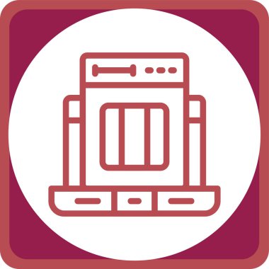 Modern b 'nin vektör illüstrasyonu eksik simgesi