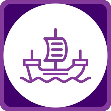 tekne simgesi, vektör illüstrasyon tasarımı