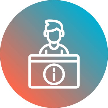 İnsan simgesinin vektör illüstrasyonu