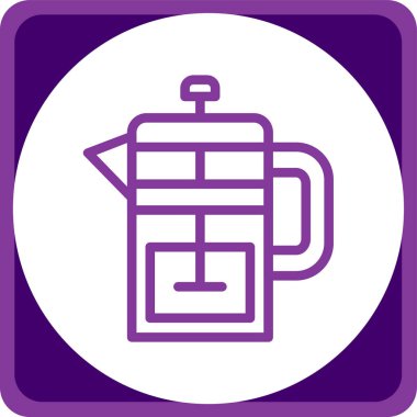 Kahve fincanı. Basit resimleme