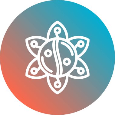 Güzel çiçek. vektör simgesi