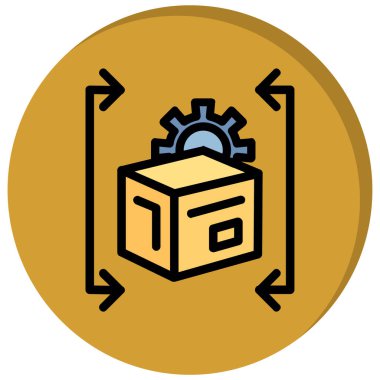 kutu simgesi vektör illüstrasyonu