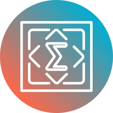 Modern simgenin vektör illüstrasyonu