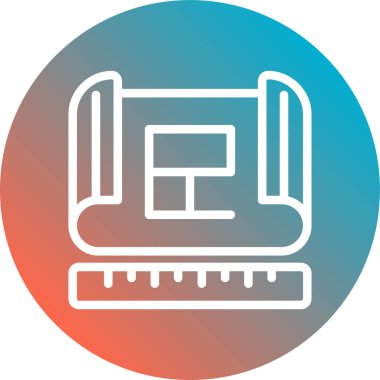 Modern bir simgenin vektör illüstrasyonu