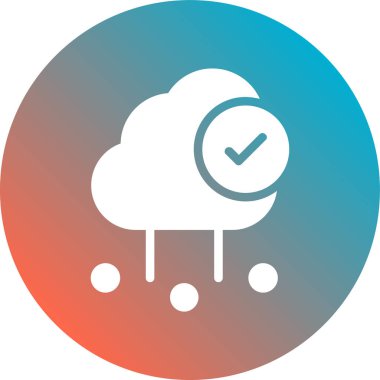 Bulut. Web simgesi basit tasarım