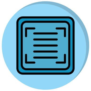 Belge simgesinin vektör illüstrasyonu